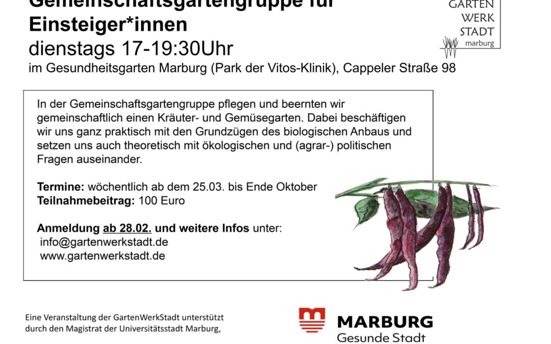 Gemeinschaftsgartengruppe für Einsteiger*innen in der GartenWerkStadt